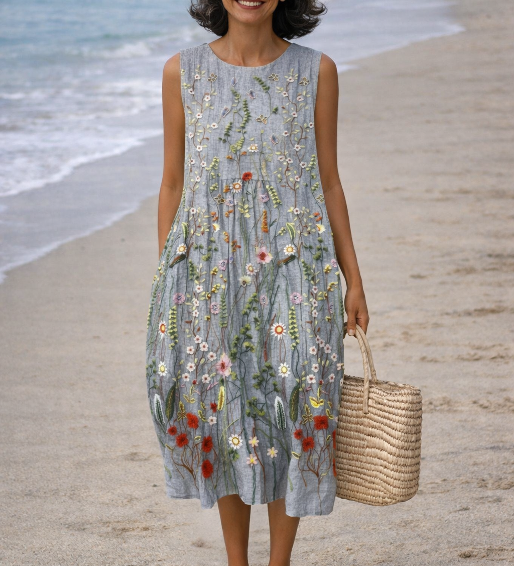 Moda Lusitana - Vestido Midi Estampado
