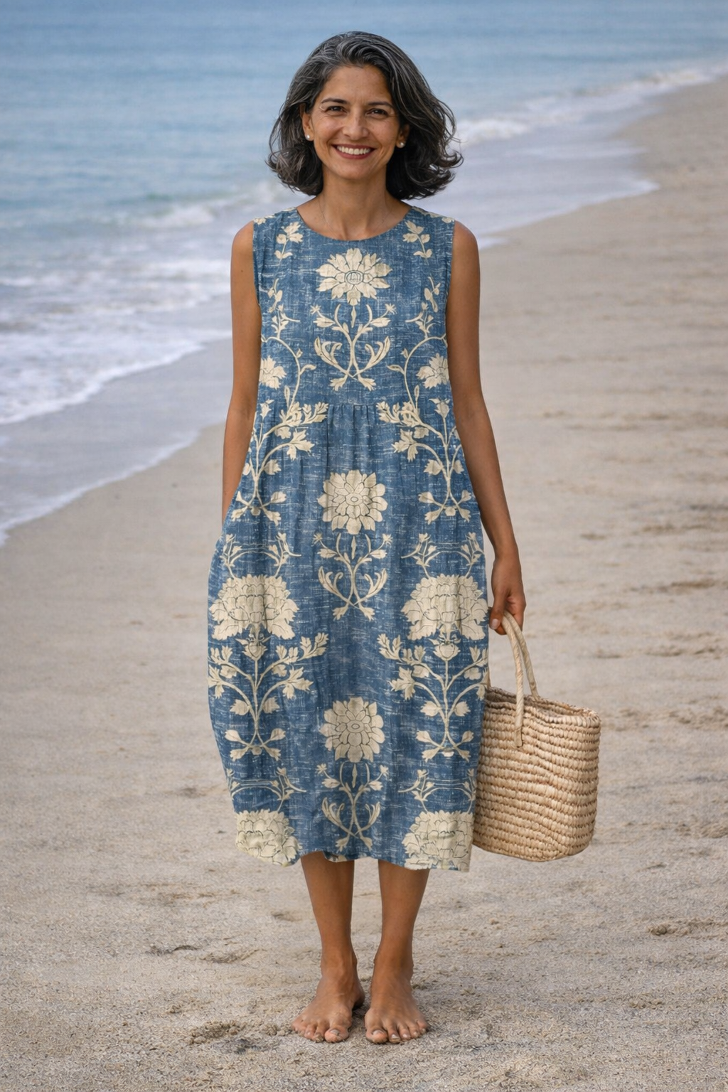Moda Lusitana - Vestido Midi Estilo Boho