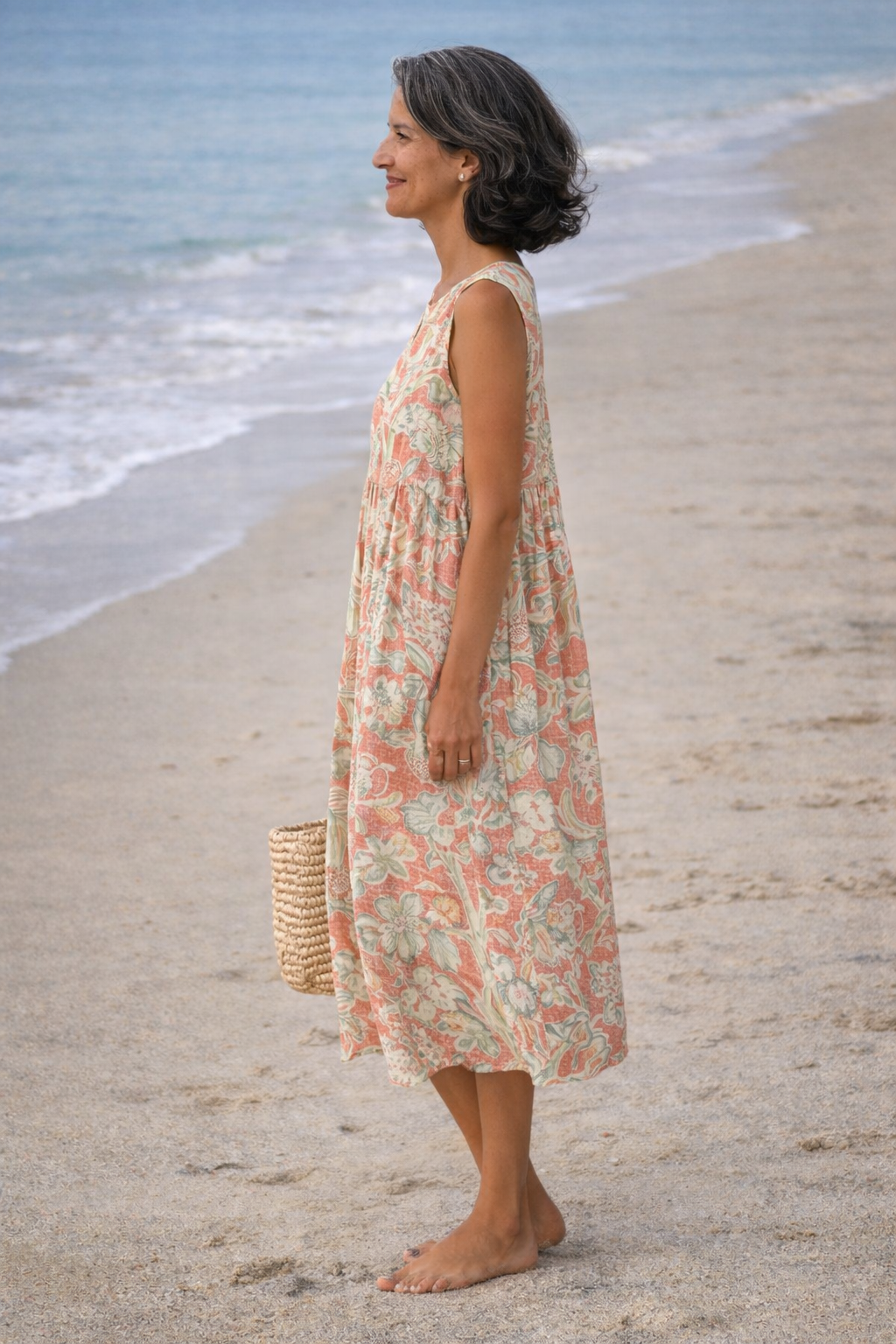 Moda Lusitana - Vestido Midi Estampado