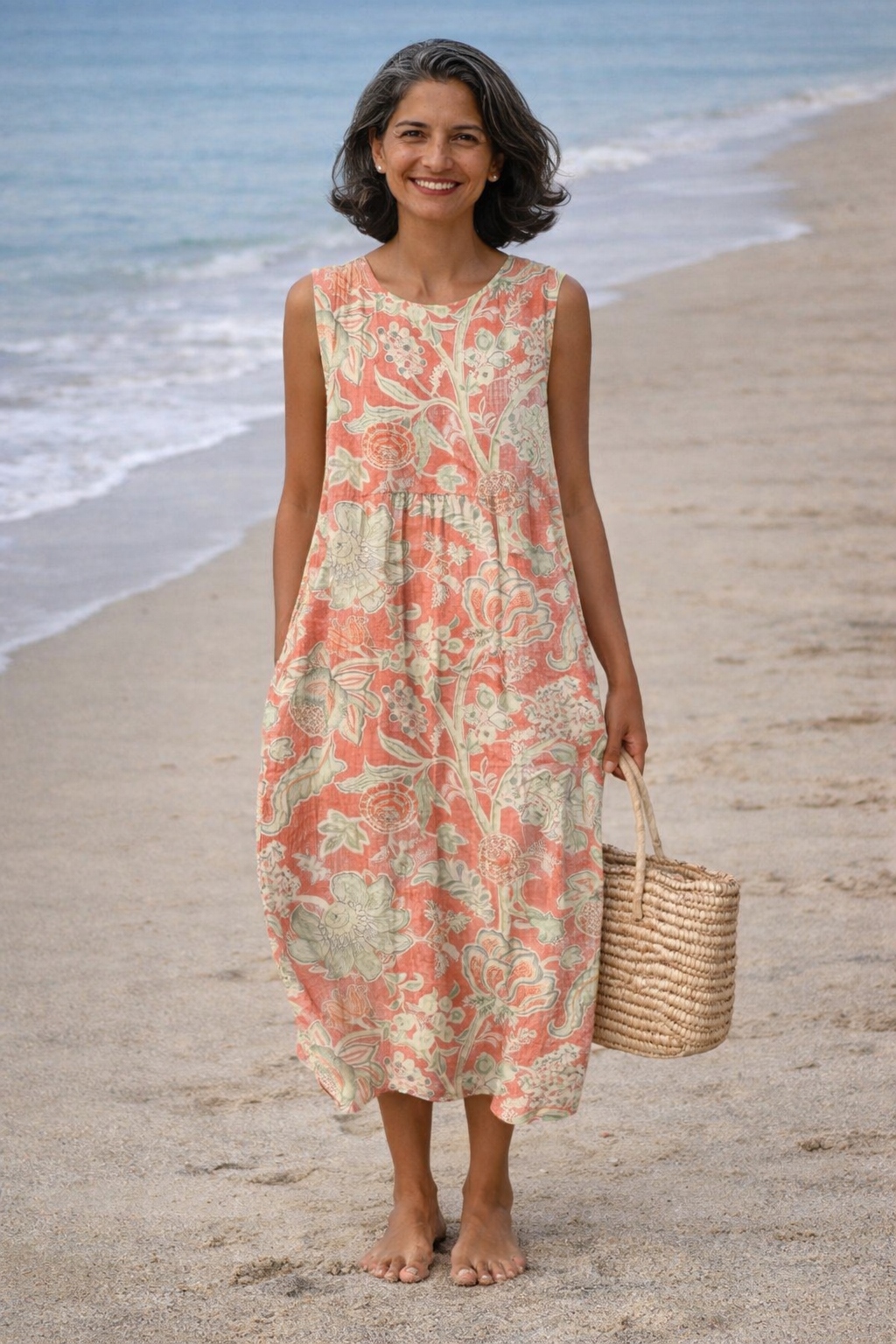 Moda Lusitana - Vestido Midi Estampado