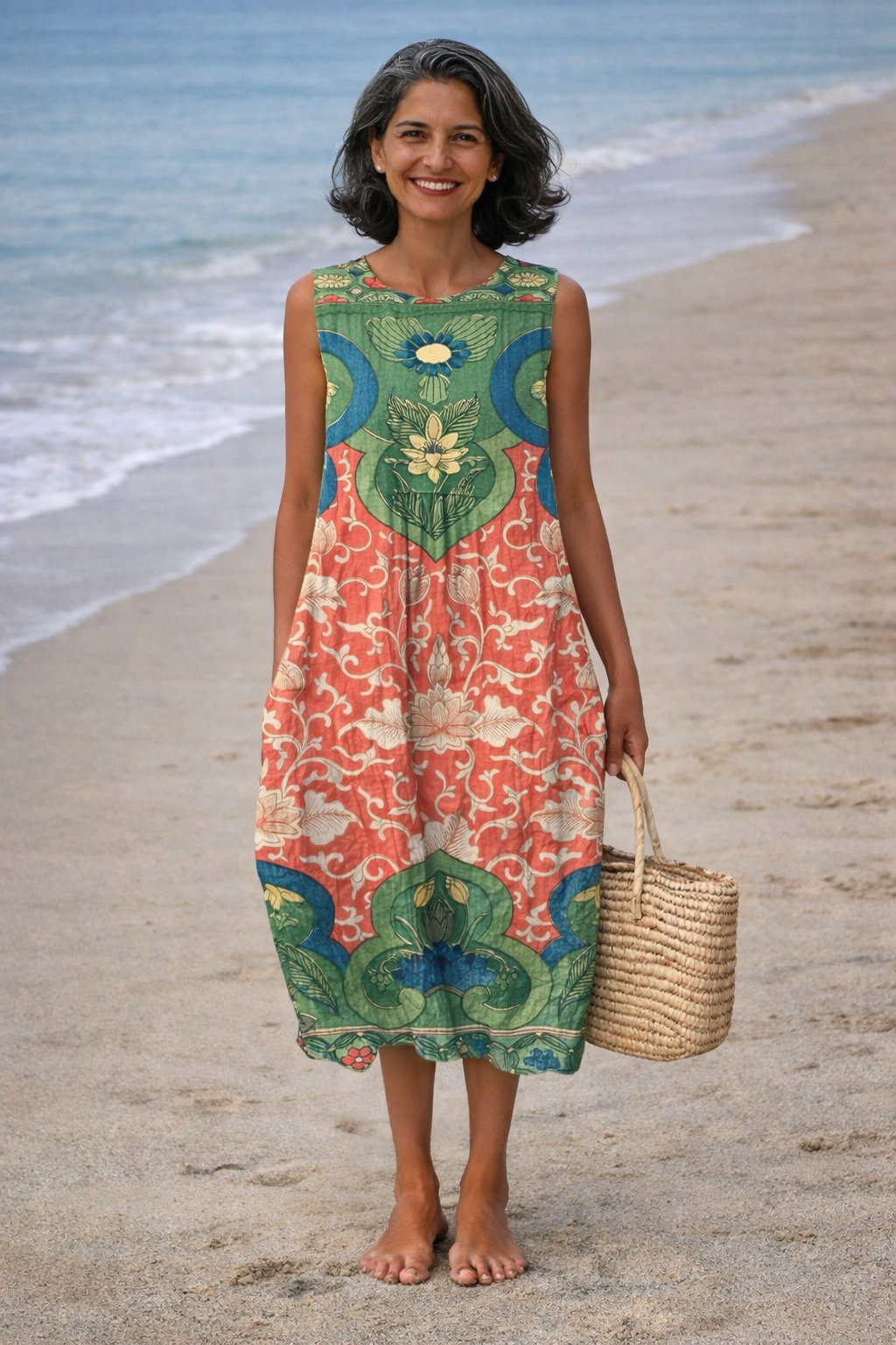 Moda Lusitana - Vestido Midi Estilo Boêmio