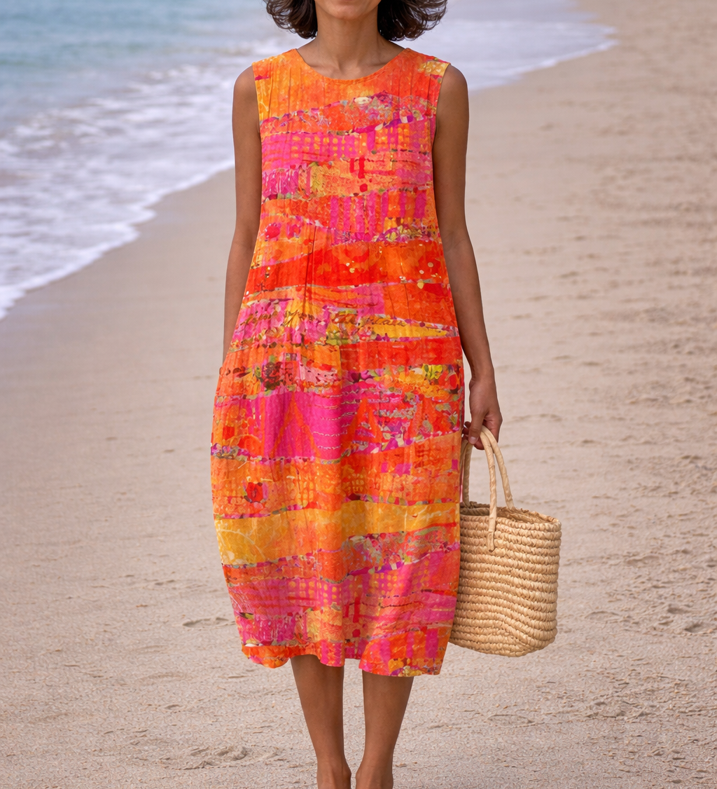 Moda Lusitana - Vestido Midi Confortável