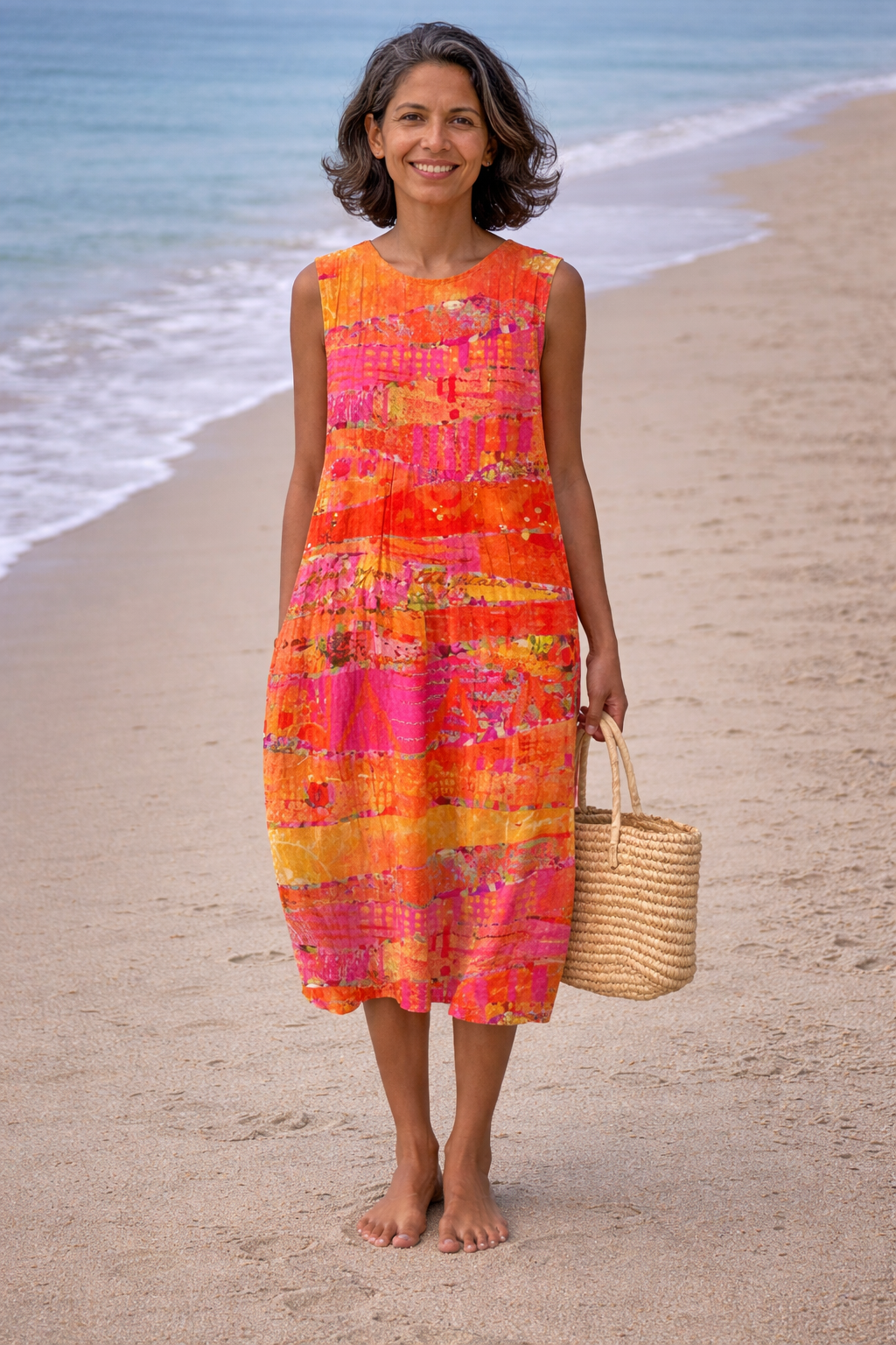 Moda Lusitana - Vestido Midi Confortável