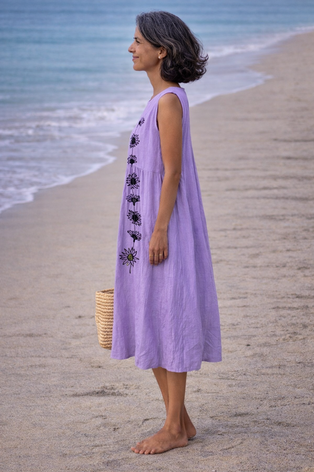 Moda Lusitana - Vestido Midi Sem Mangas