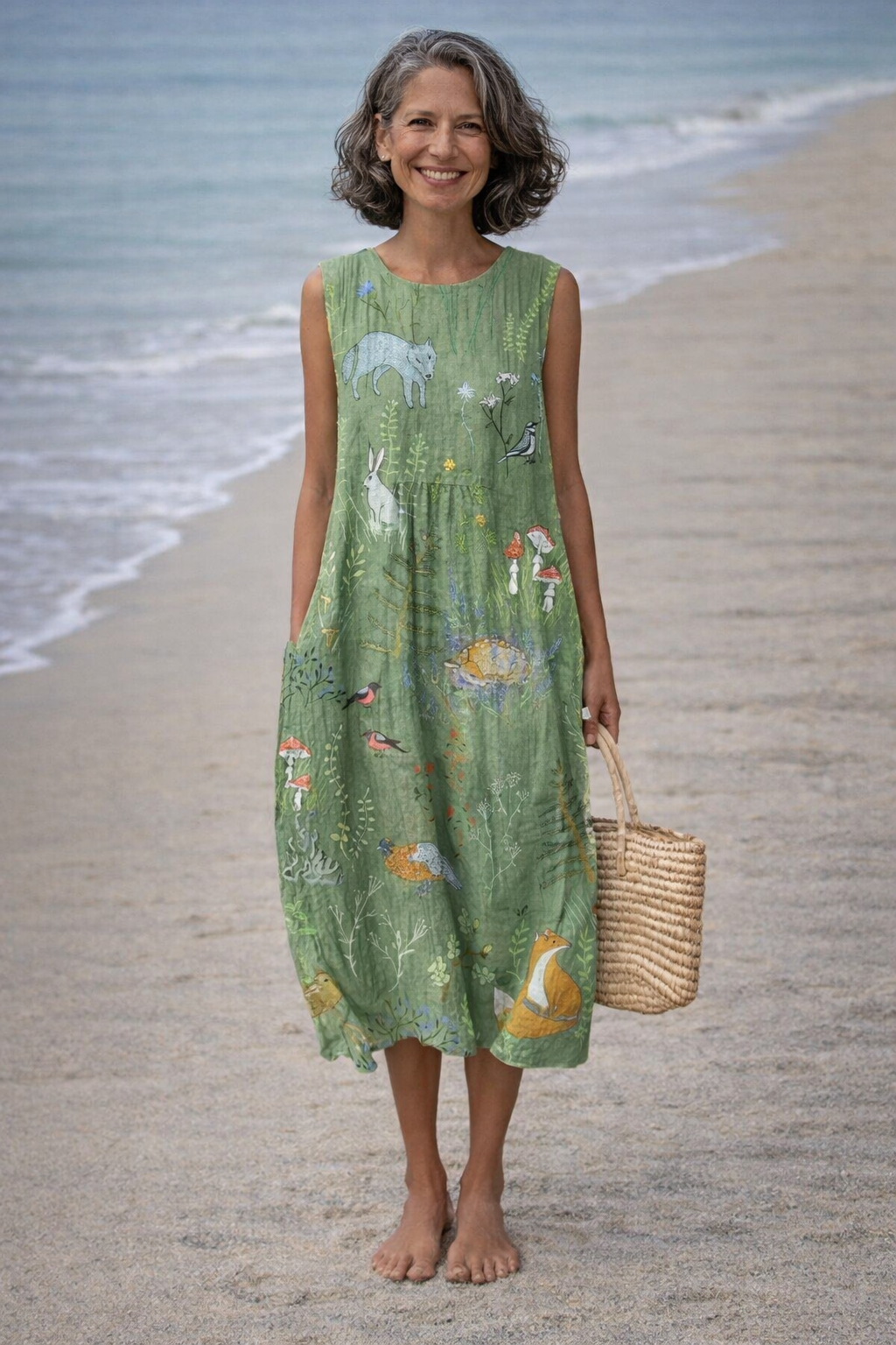 Moda Lusitana - Vestido Midi Sem Manga