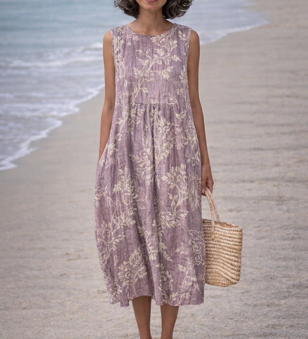 Moda Lusitana - Vestido Midi Estampado Floral