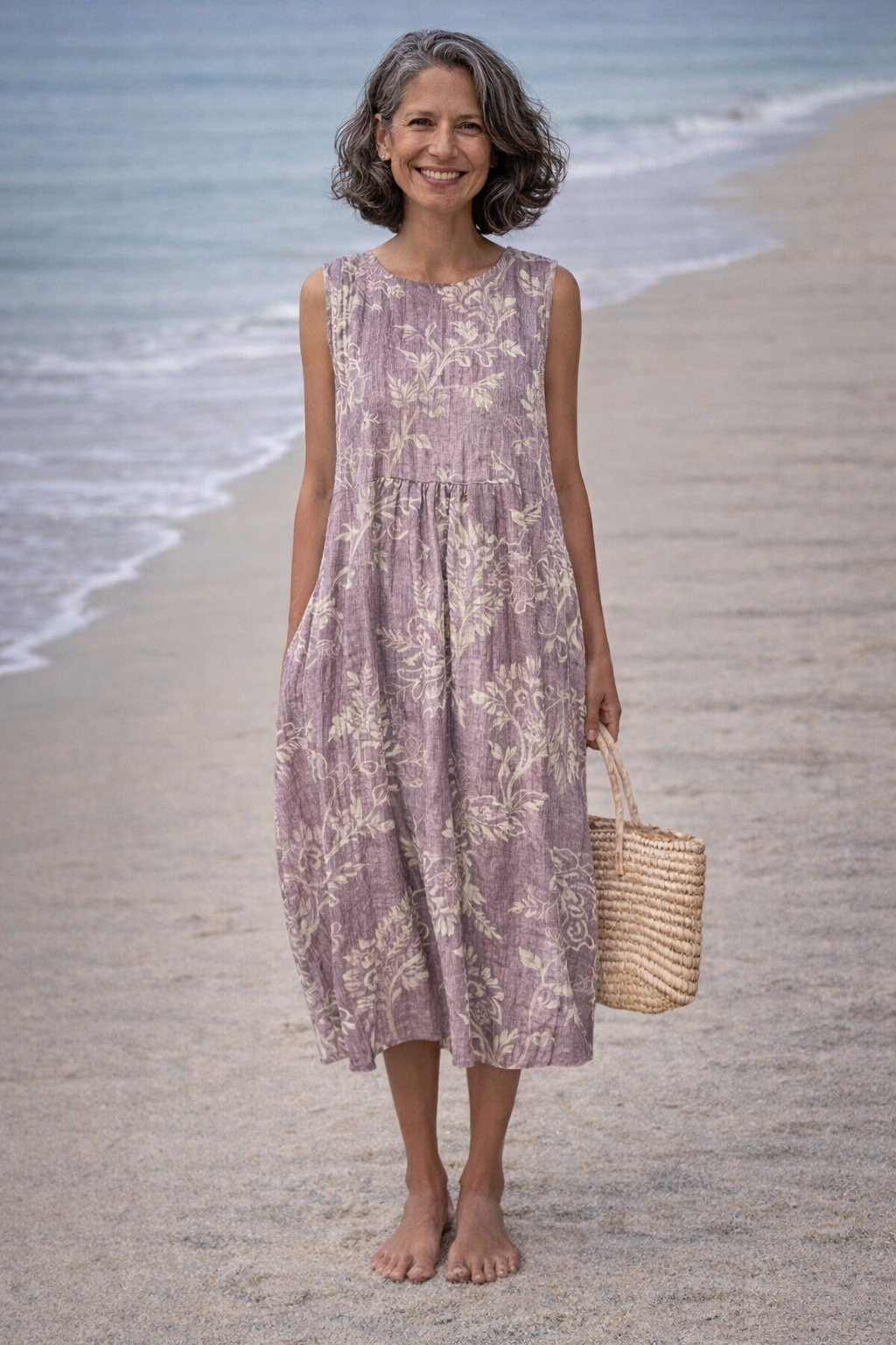 Moda Lusitana - Vestido Midi Estampado Floral