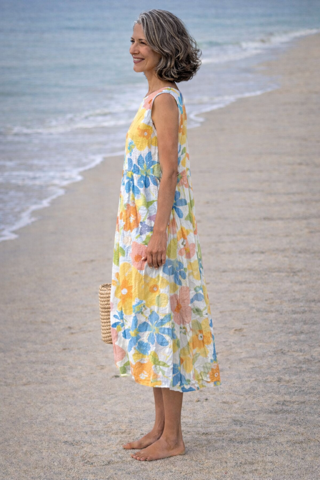 Moda Lusitana - Vestido Midi Sem Manga