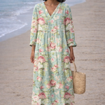 Moda Lusitana - Vestido Floral Elegante