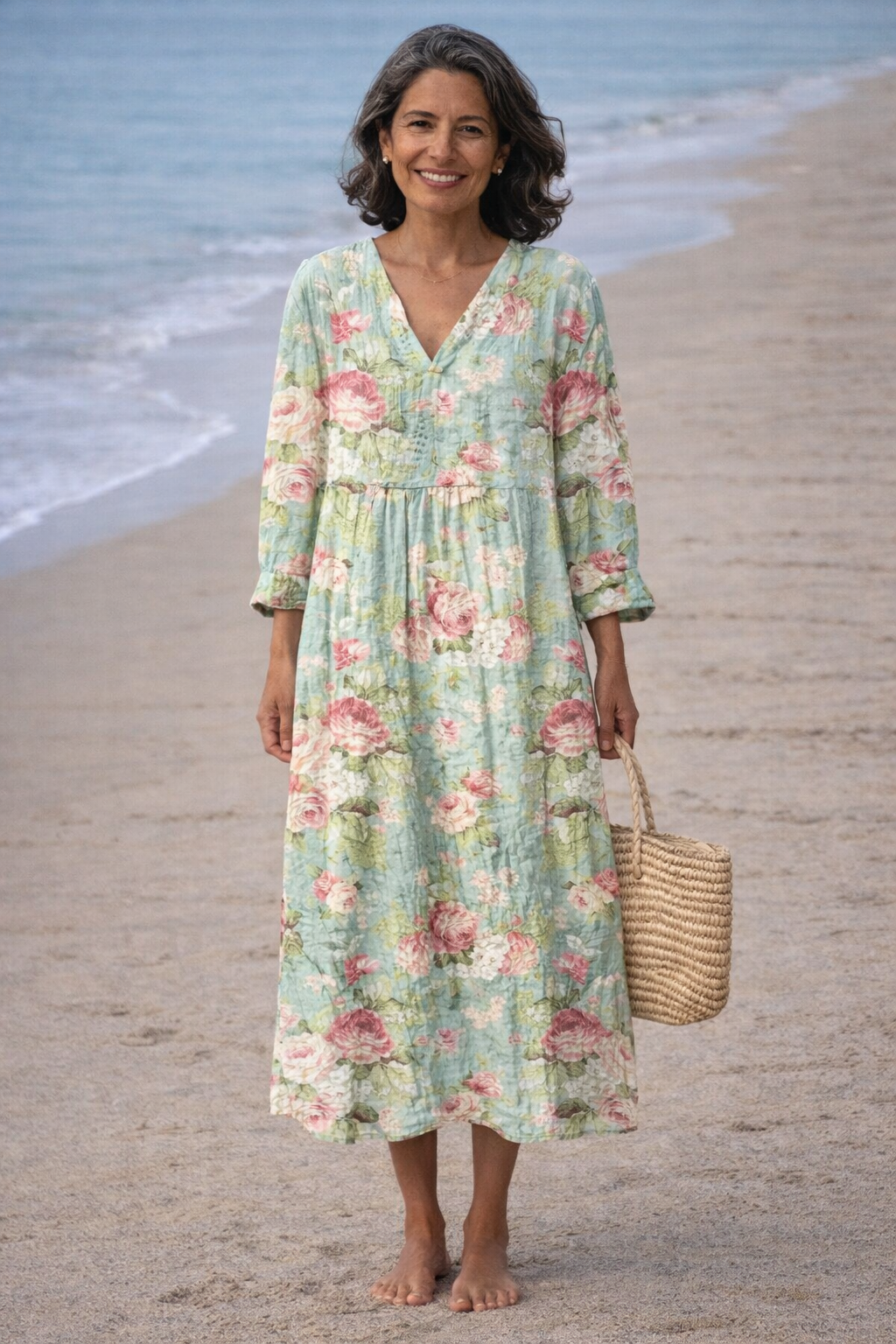 Moda Lusitana - Vestido Floral Elegante