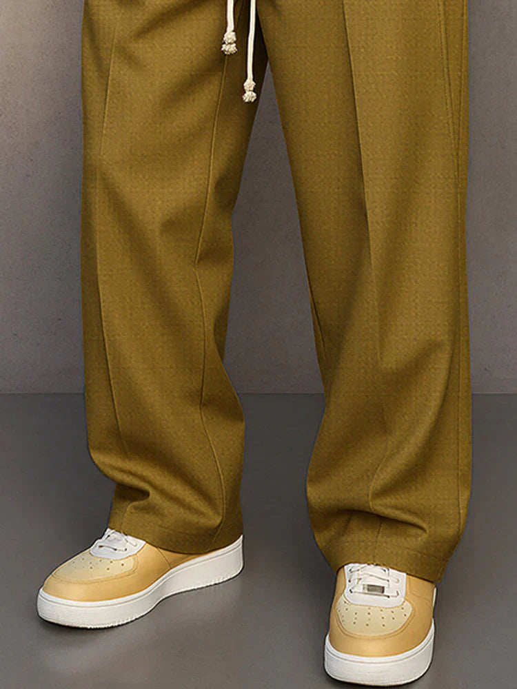 Moda Lusitana - Calça de Tecido Estilo Relaxado