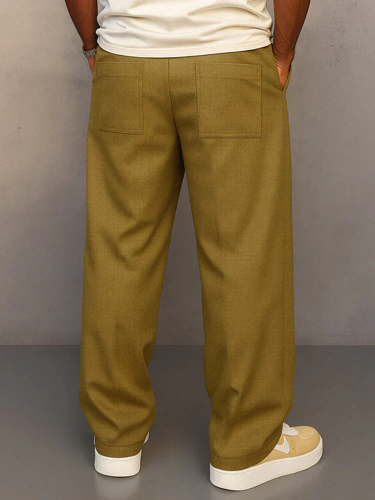 Moda Lusitana - Calça de Tecido Estilo Relaxado