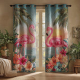 Cortinado Acolchoado Ilha Flamingo