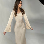 Langärmliges Maxikleid - Mühelose Eleganz für jeden Anlass
