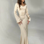 Langärmliges Maxikleid - Mühelose Eleganz für jeden Anlass