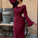 Langärmliges Maxikleid - Mühelose Eleganz für jeden Anlass