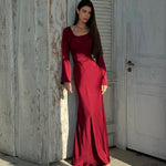 Langärmliges Maxikleid - Mühelose Eleganz für jeden Anlass