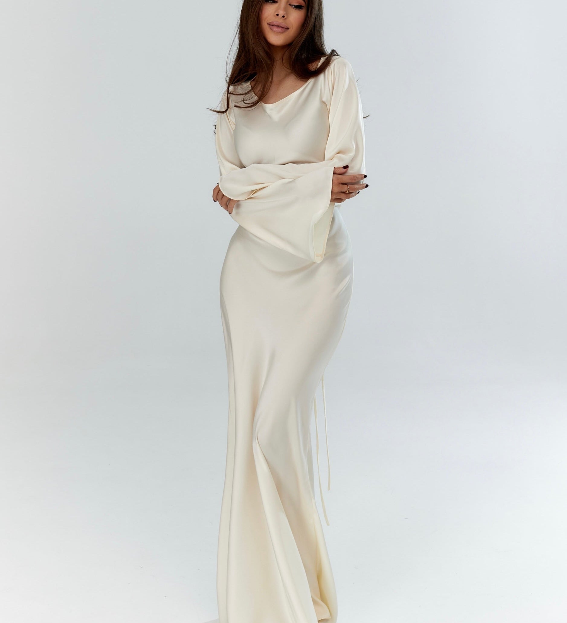 Langärmliges Maxikleid - Mühelose Eleganz für jeden Anlass