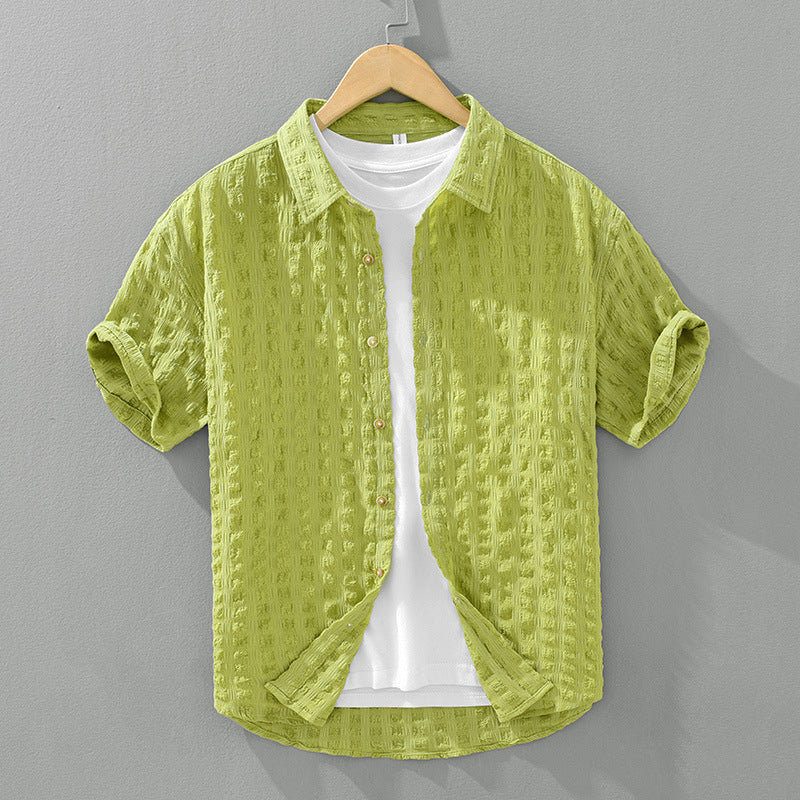 Camisa casual com textura