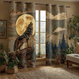 Cortinado Acolchoado Lunar Lobo Majestade