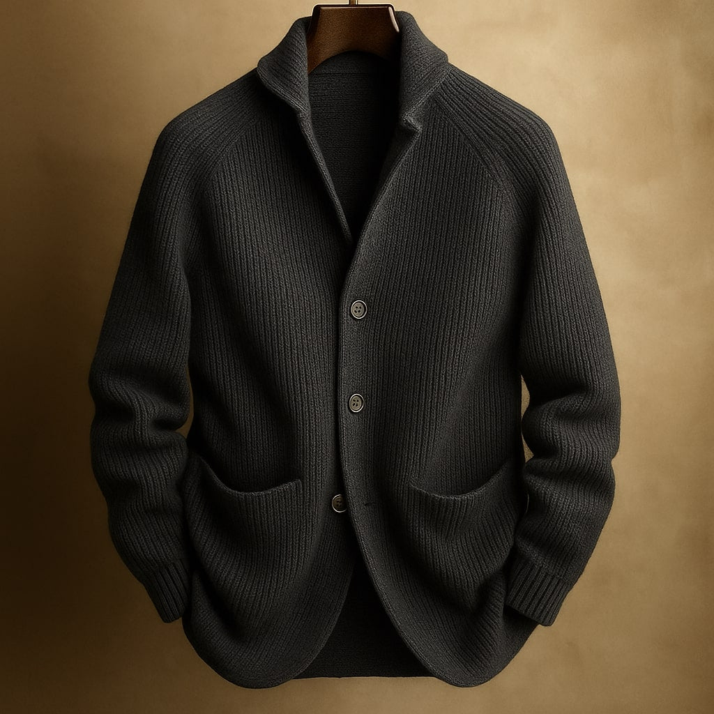 Roro | CARDIGAN EM LANA CÔNICA PARA HOMEM