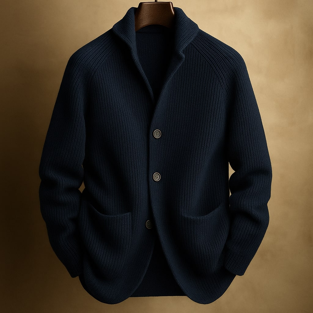 Moda Lusitana - Casaco de Malha Elegante