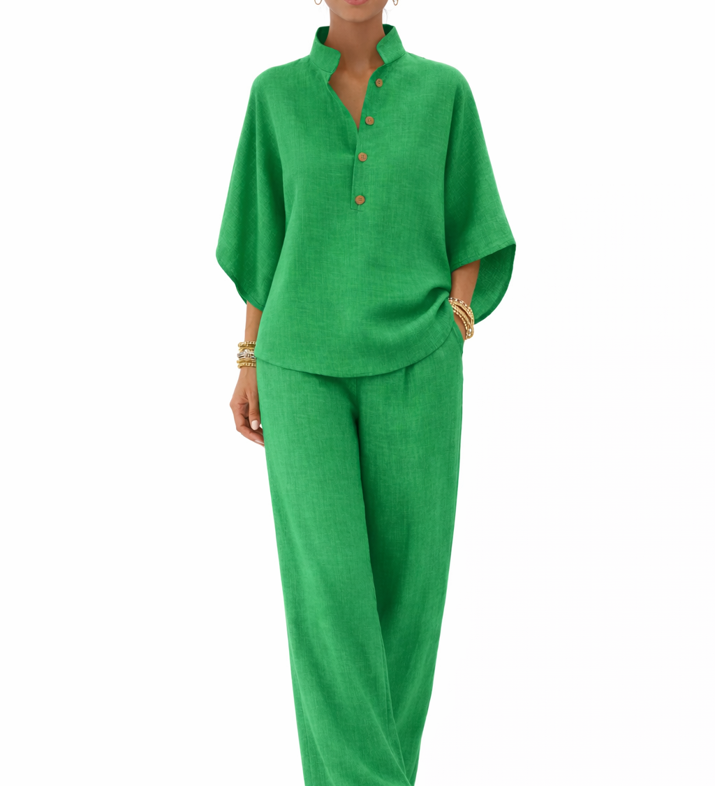 Moda Lusitana - Conjunto de Linho Elegante