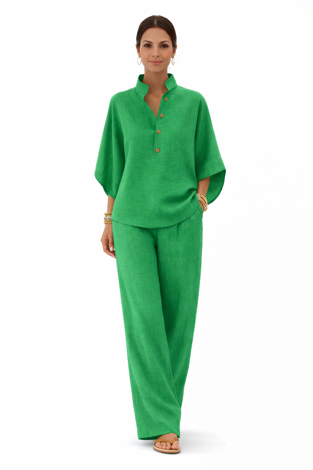 Moda Lusitana - Conjunto de Linho Elegante