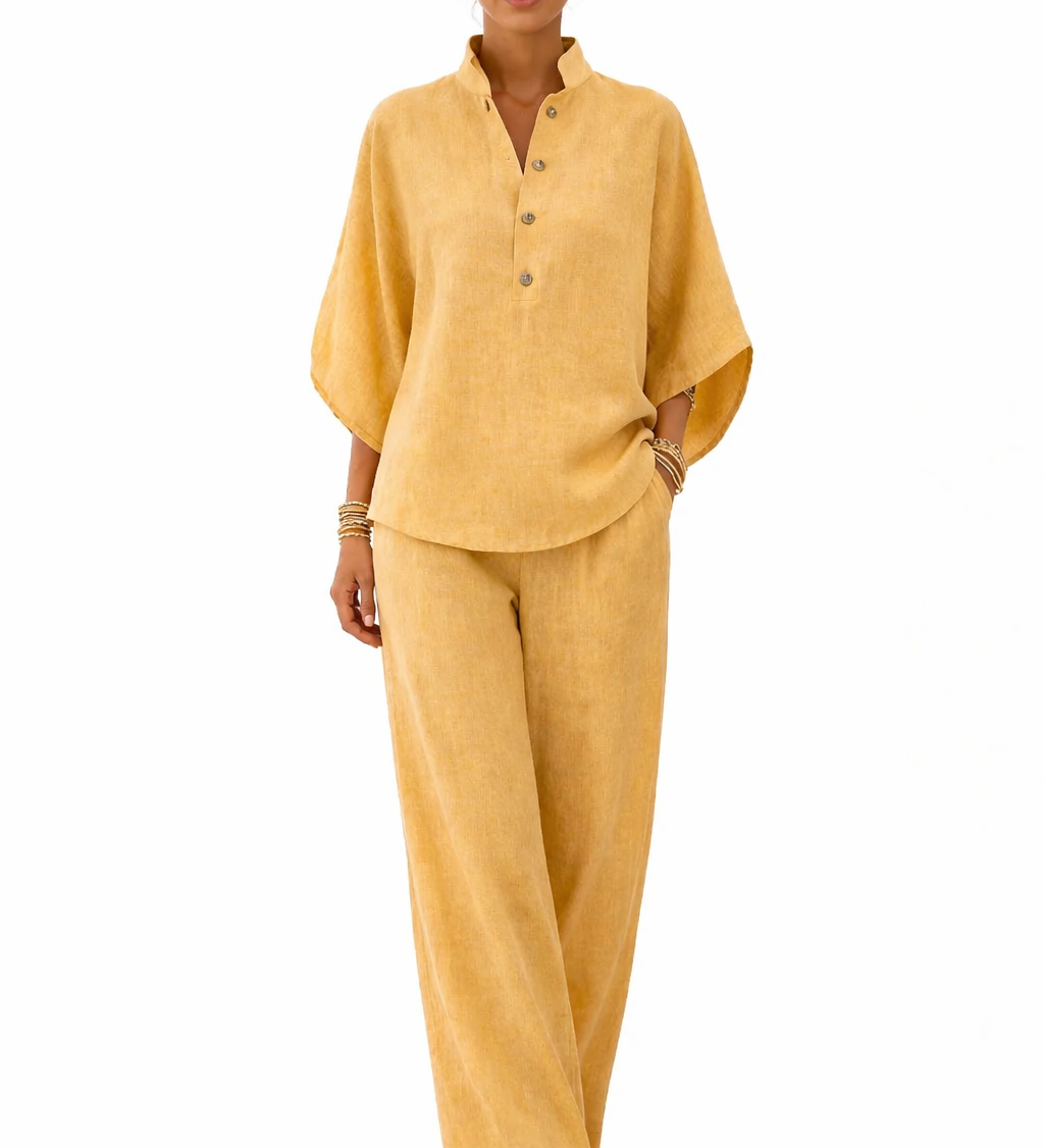 Moda Lusitana - Conjunto de Linho Elegante