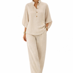 Moda Lusitana - Conjunto de Linho Elegante