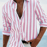 Camisa de riscas elegante