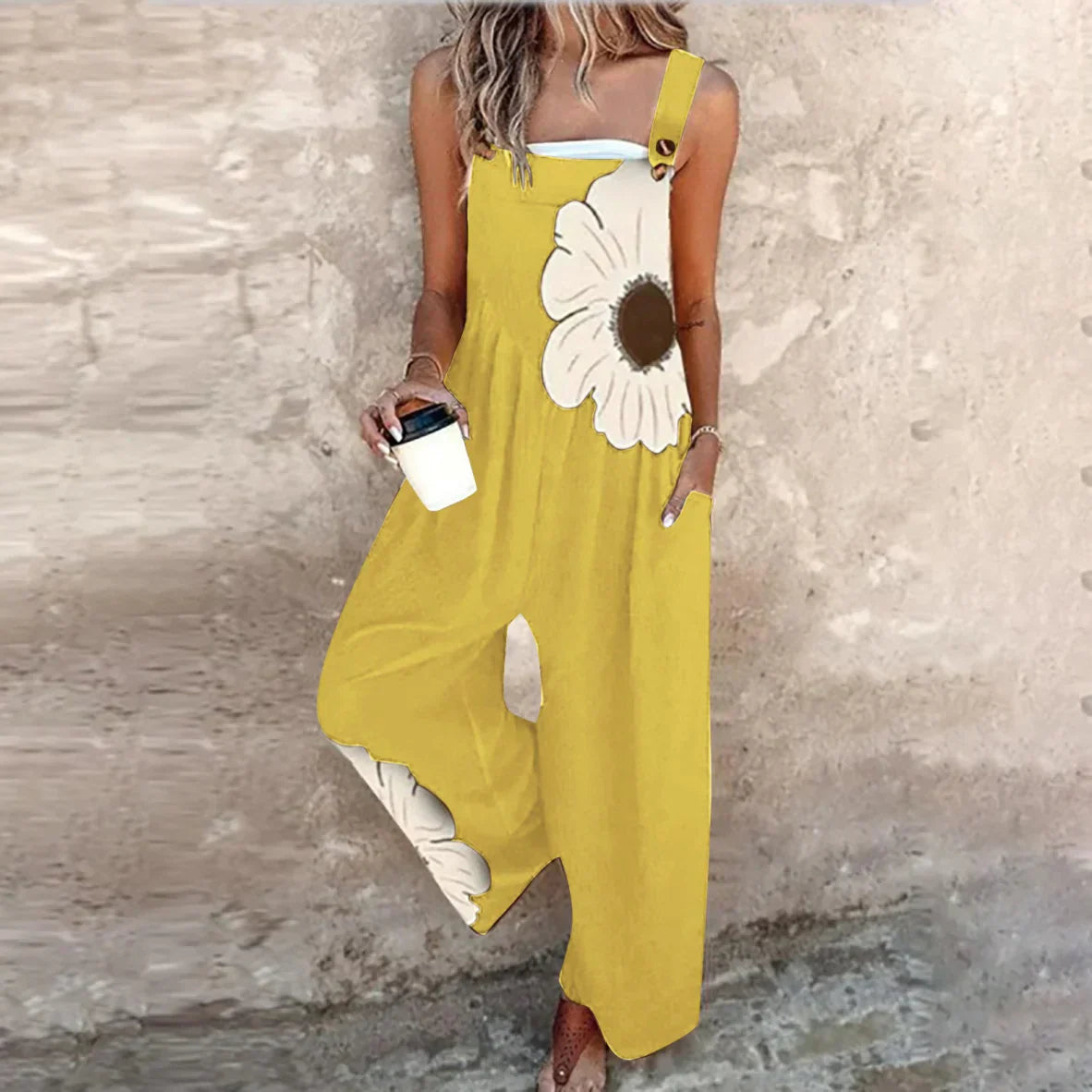 Moda Lusitana - Macacão Estampado Confortável