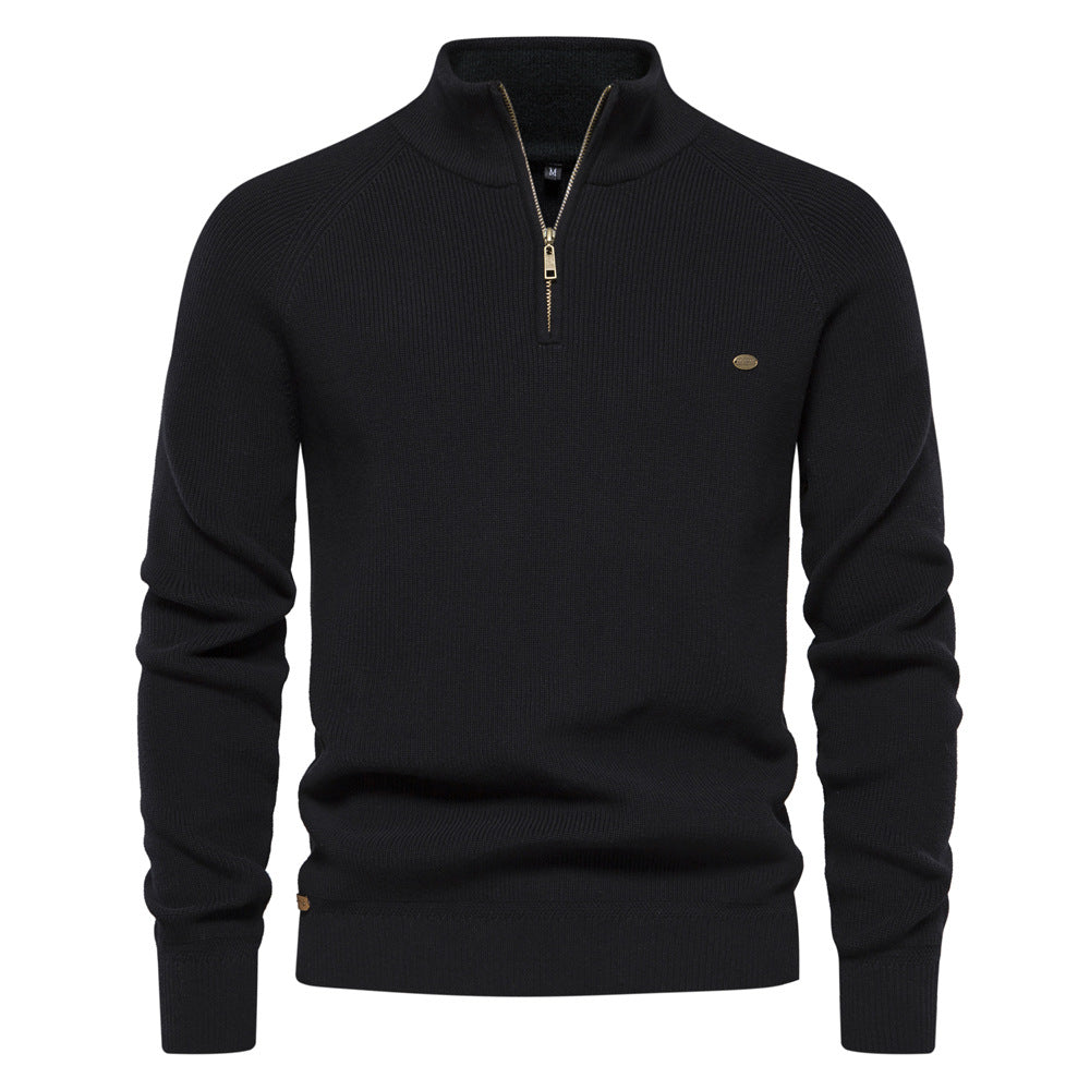 Camisola com fecho de correr de luxo