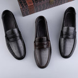 Mocassins elegantes em pele de primeira qualidade