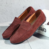 Mocassins de camurça retro para homem
