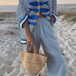 Moda Lusitana - Conjunto Elegante de Lino-Cotone