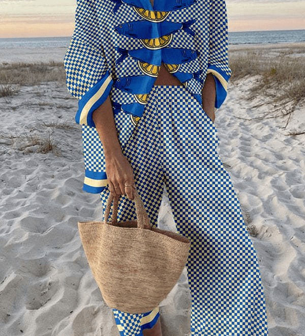 Moda Lusitana - Conjunto Elegante de Lino-Cotone