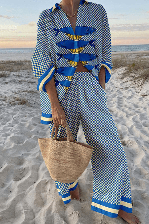 Moda Lusitana - Conjunto Elegante de Lino-Cotone