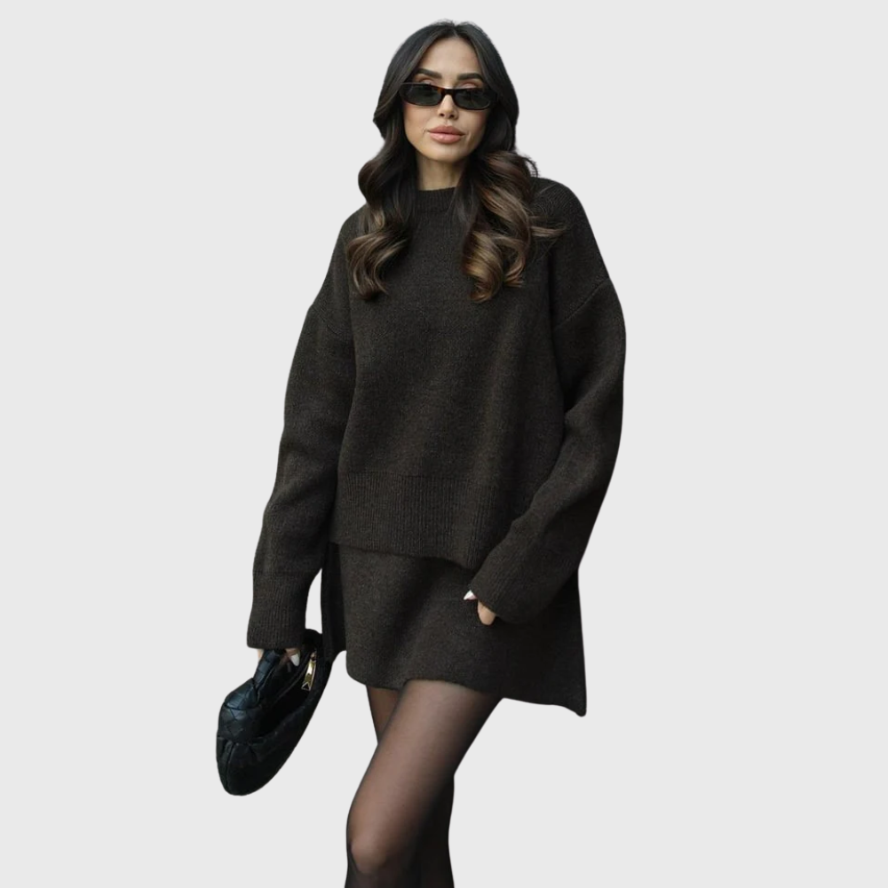 Conjunto de malha aconchegante