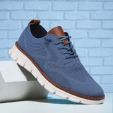 Sapatos Ultra-Confortáveis Respiráveis: Azul-Branco