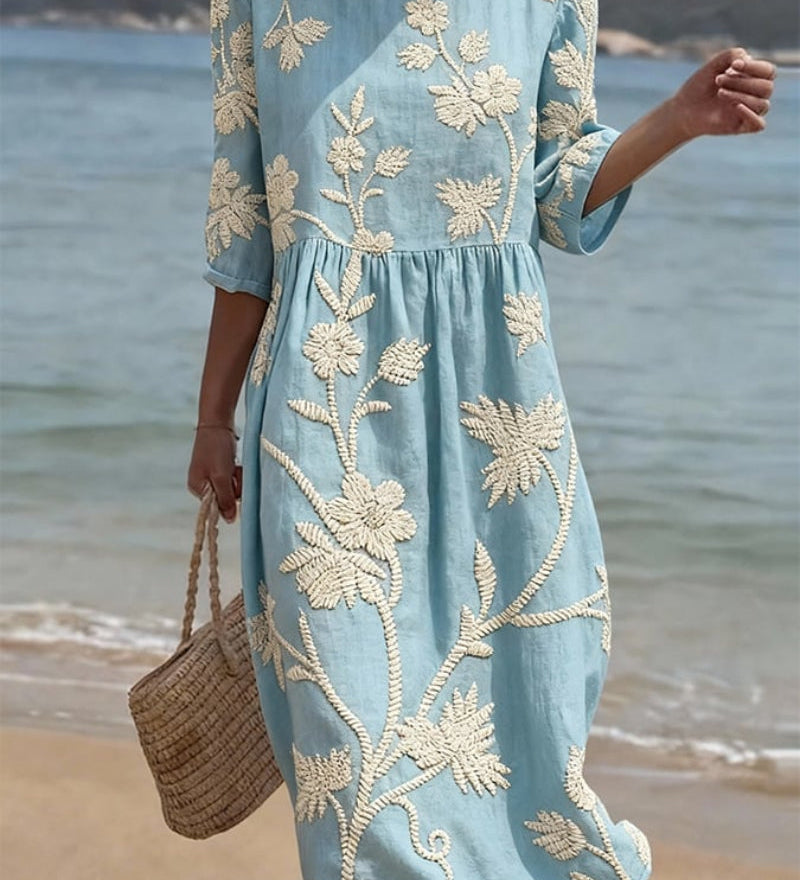 Moda Lusitana - Vestido Fresco com Estampa Floral