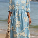Moda Lusitana - Vestido Fresco com Estampa Floral