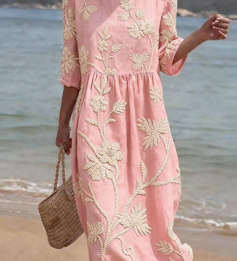 Moda Lusitana - Vestido de Verão Bordado