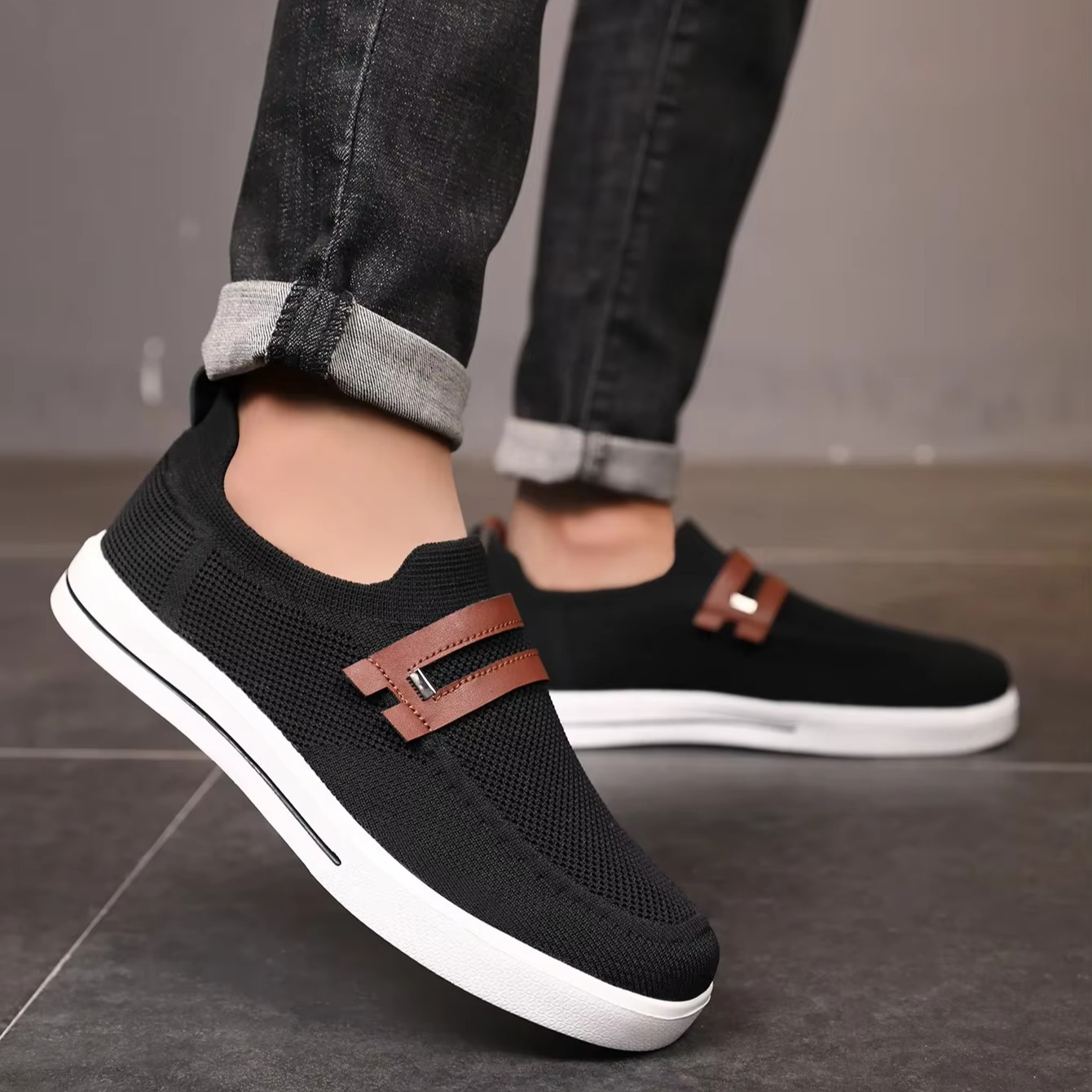 Sapatos de malha de ar