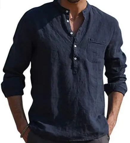 Camisa de algodão respirável