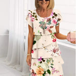 Moda Lusitana - Vestido Elegante com Volantes