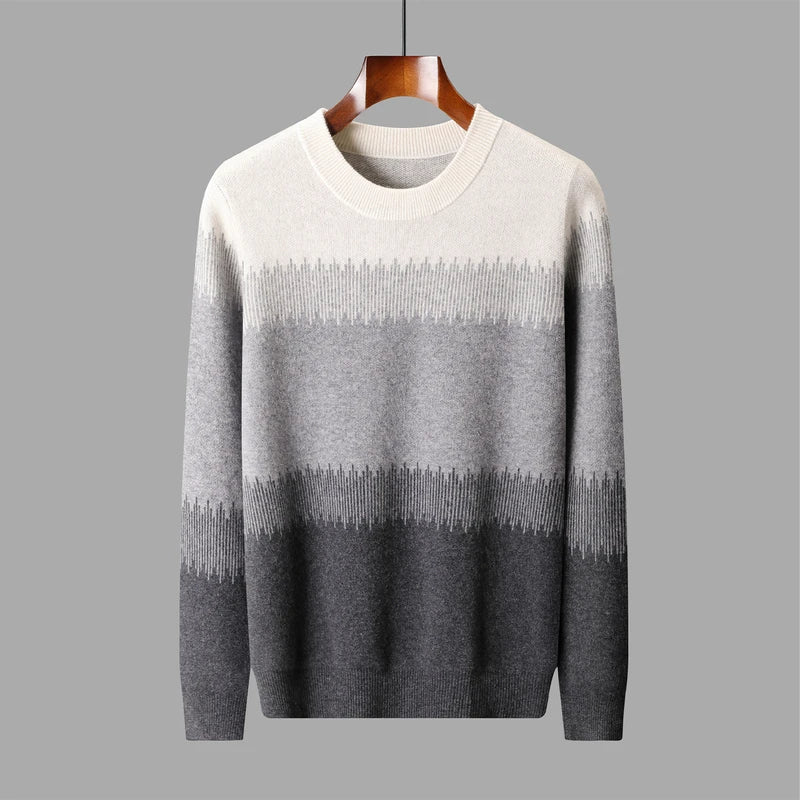 Camisola masculina em lã merino