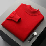 Camisola de caxemira com gola alta