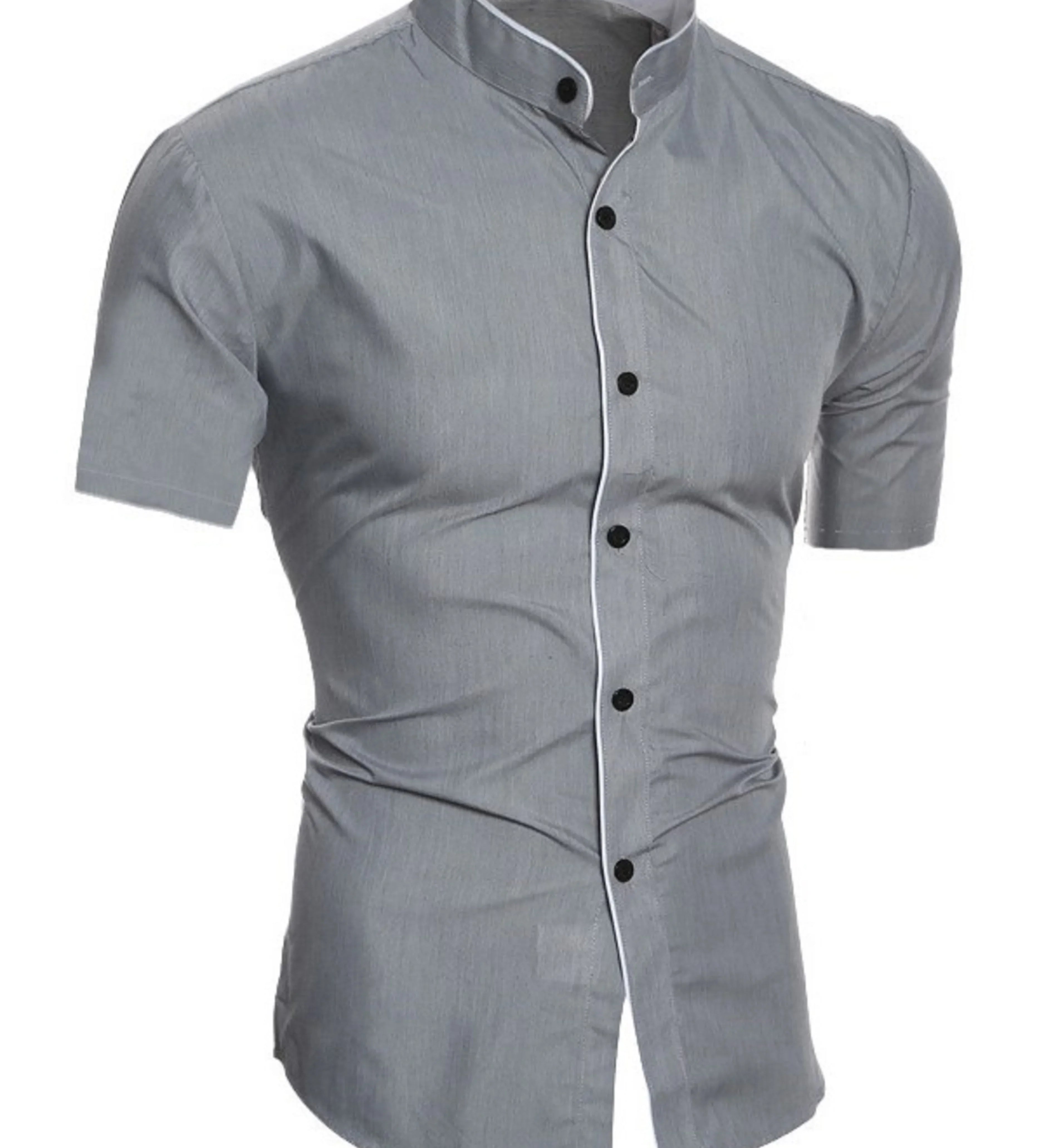 Camisa de manga curta em algodão