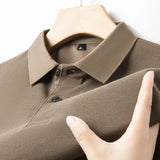 Camisa pólo casual de algodão